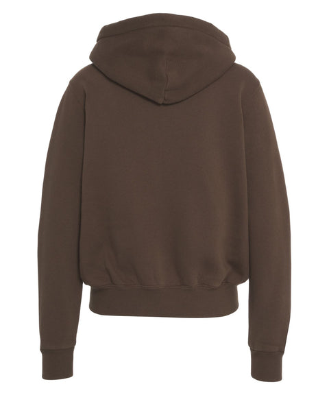 Felpa con cappuccio e zip