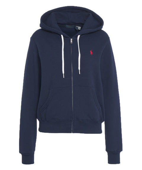 Felpa con cappuccio e zip