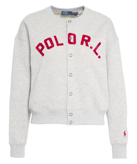 Felpa con scritta logo