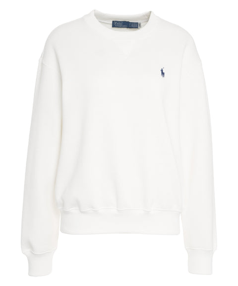 Felpa con ricamo logo