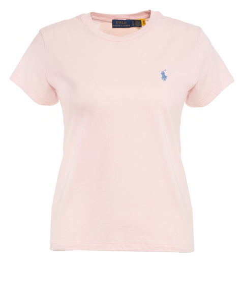 T-shirt con ricamo logo