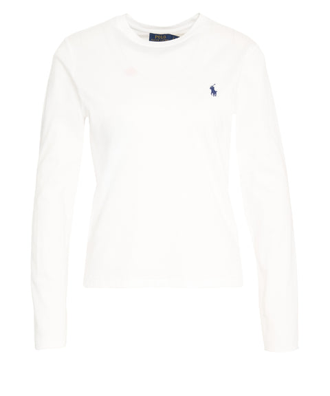 Langarmshirt mit Logostickerei