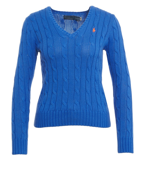 Pullover mit Zopfstrickmuster