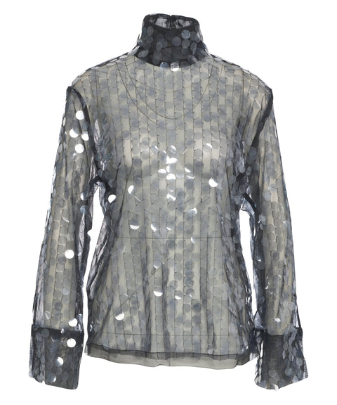 Camicia con paillettes