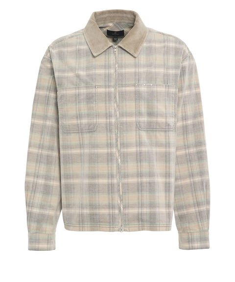 Overshirt con motivo a quadri