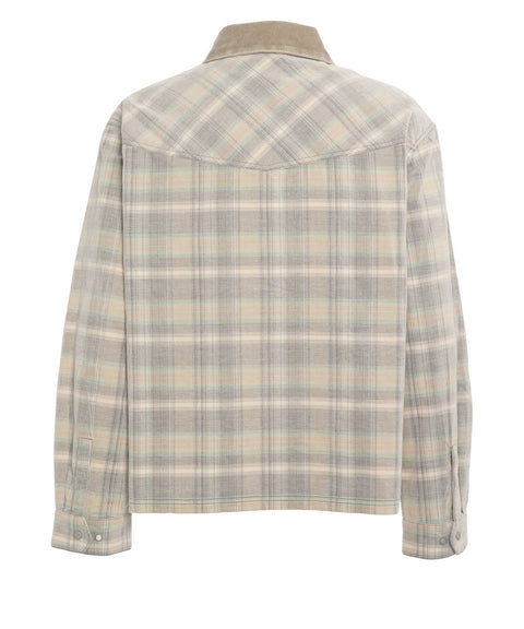 Overshirt con motivo a quadri