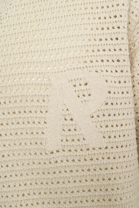 Camicia in maglia traforata