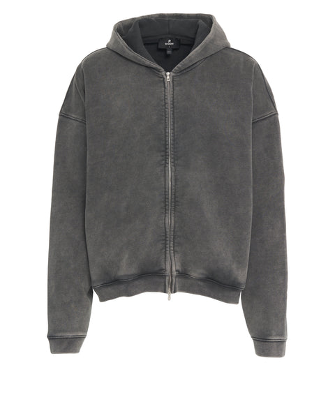 Felpa con cappuccio e zip 'Initial'