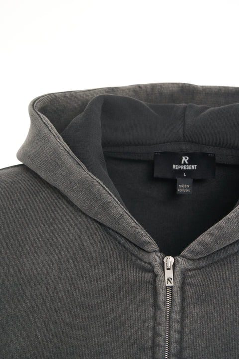 Felpa con cappuccio e zip 'Initial'