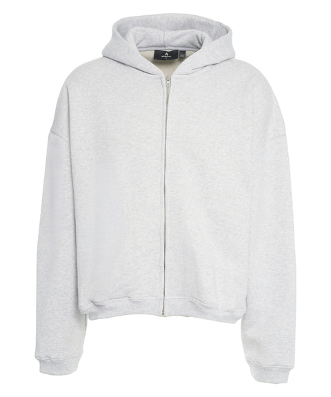 Felpa con cappuccio e zip 'Initial'