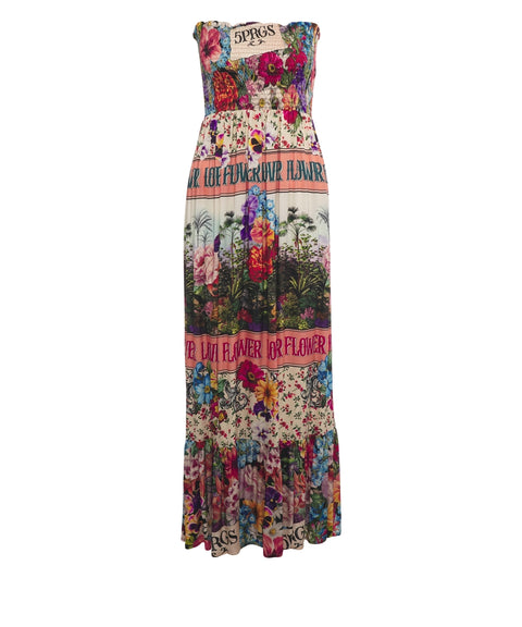 Abito maxi con stampa