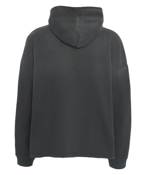 Felpa con cappuccio e logo