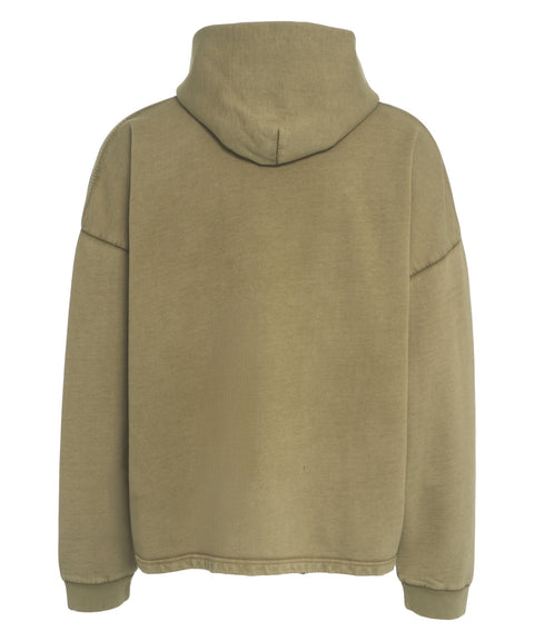 Felpa con cappuccio e logo