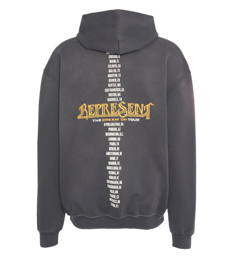 Felpa con cappuccio e stampa