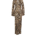 Satin maxi dress with print