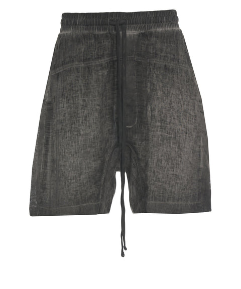 Linen bermuda shorts