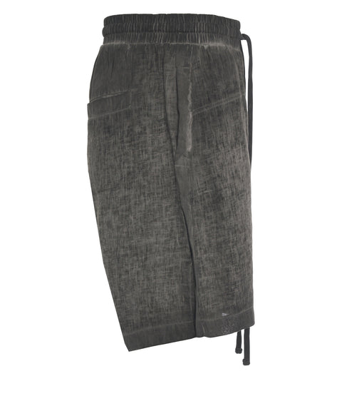 Linen bermuda shorts