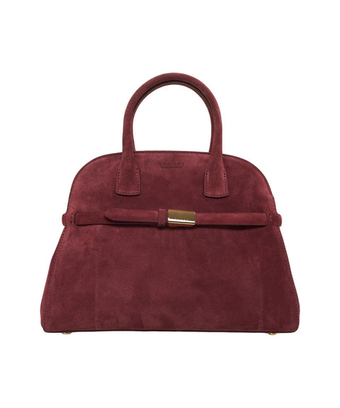 Borsa in pelle scamosciata