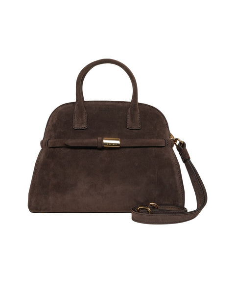 Borsa in pelle scamosciata