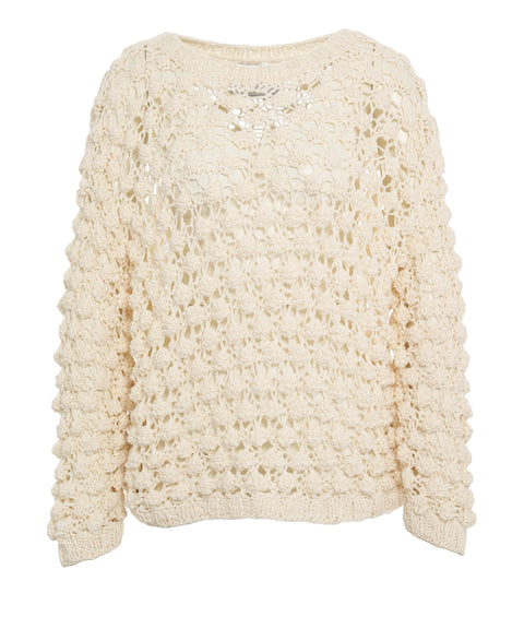 Maglione in maglia crochet 'Beauty'