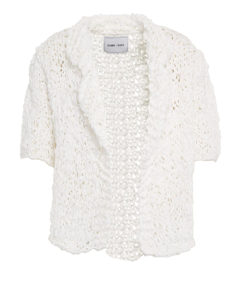 Cardigan in maglia crochet 'Moa'