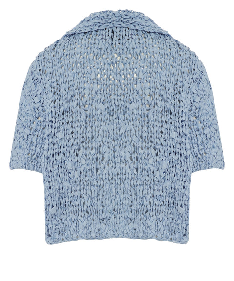 Cardigan in maglia crochet 'Moa'