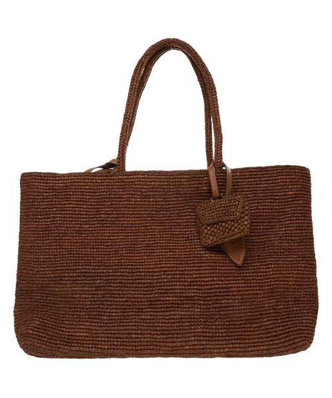Raffia shopper 'Alma'