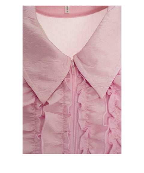 Jacke mit Rüschendetails 'Beathe'