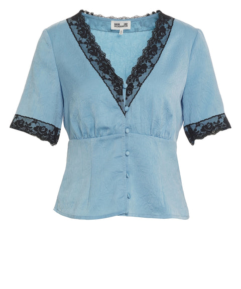 Blusa con dettagli in pizzo 'Melonie'