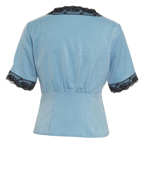 Blusa con dettagli in pizzo 'Melonie'