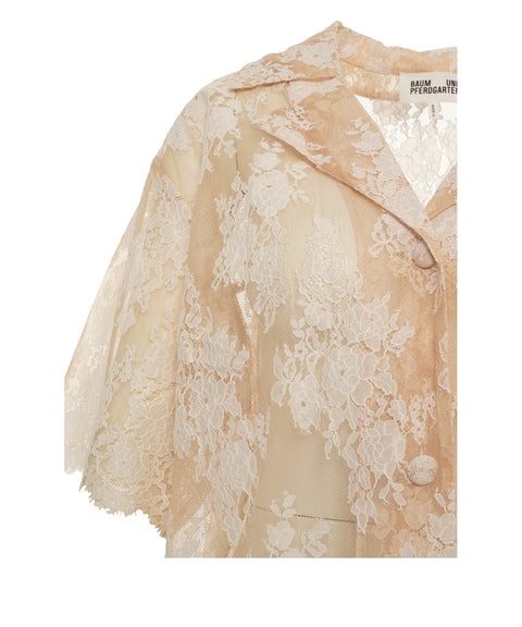 Blusa in pizzo 'Mannica'