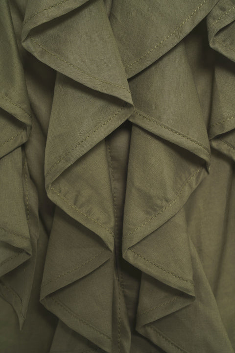 Bluse mit Rüschen
