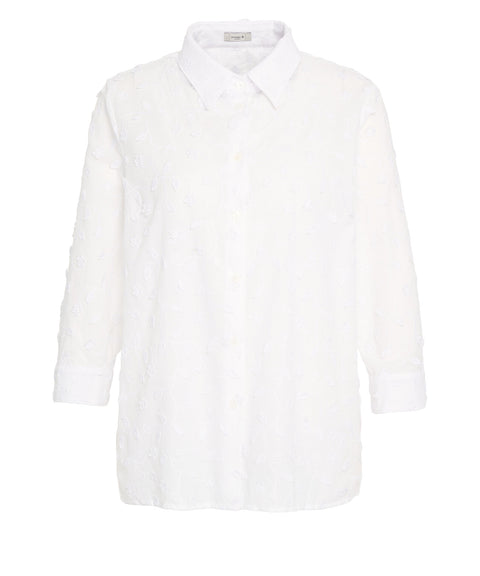 Bluse mit Blumenstickerei