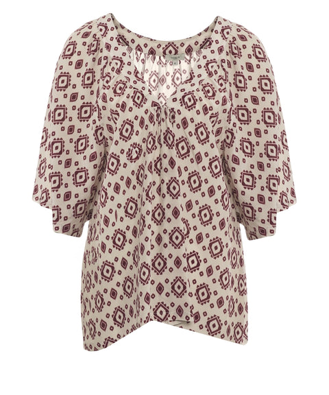 Blusa con stampa