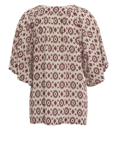 Blusa con stampa