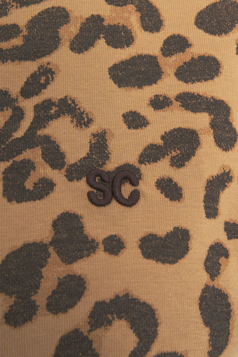 T-shirt con stampa animalier