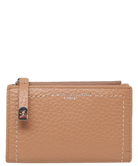 Portafoglio in pelle martellata