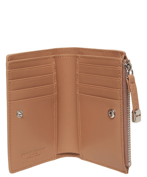 Portafoglio in pelle martellata