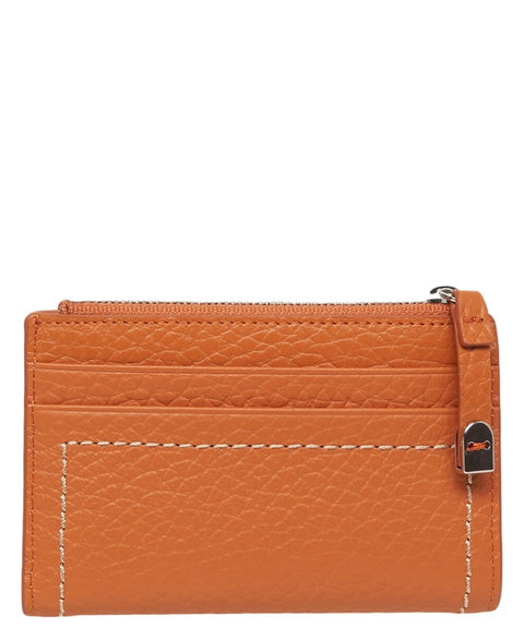 Portafoglio in pelle martellata