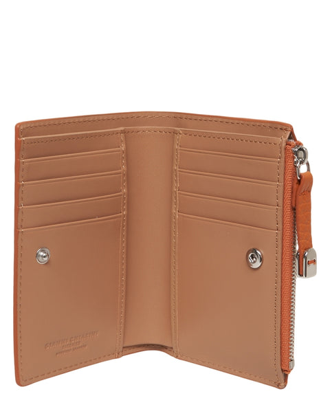 Portafoglio in pelle martellata