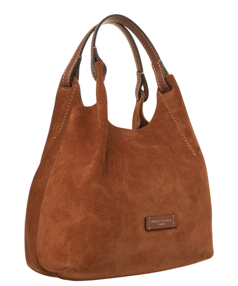 Borsa in pelle scamosciata 'Dua'