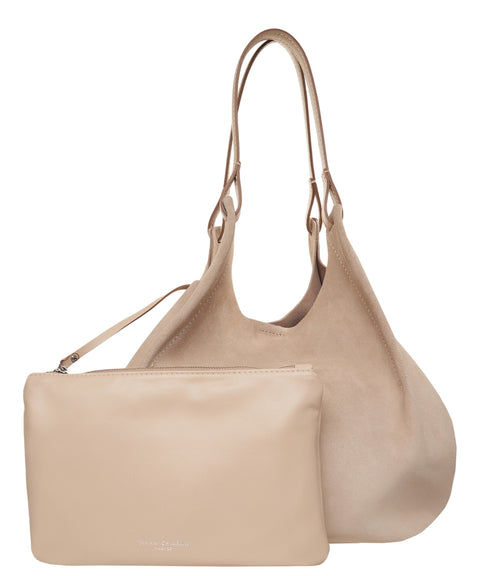 Schultertasche aus Wildleder 'Dua'