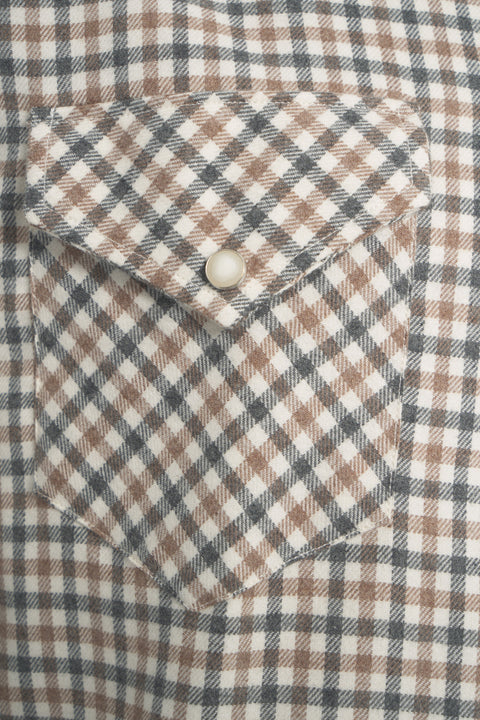 Camicia check in flanella