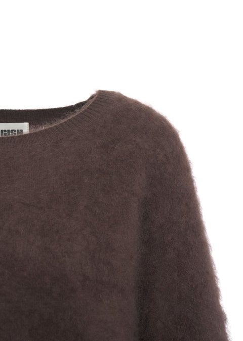 Maglione in brushed cashmere