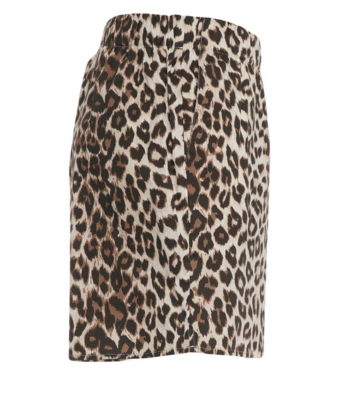 Shorts mit Animal Print