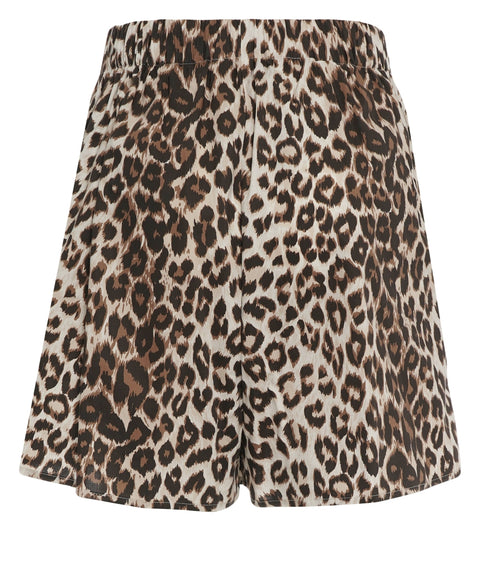 Shorts mit Animal Print