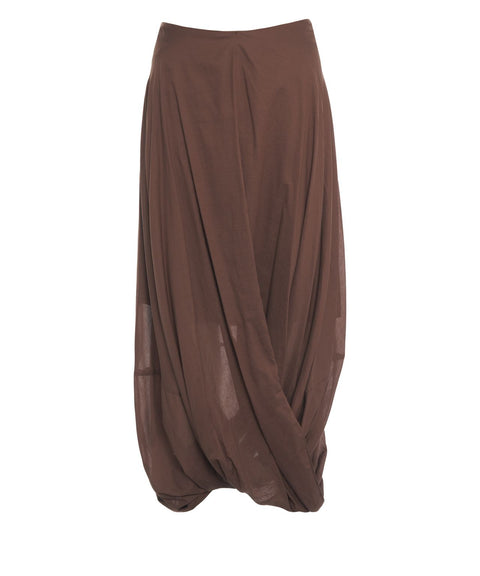 Maxi skirt in cotton blend