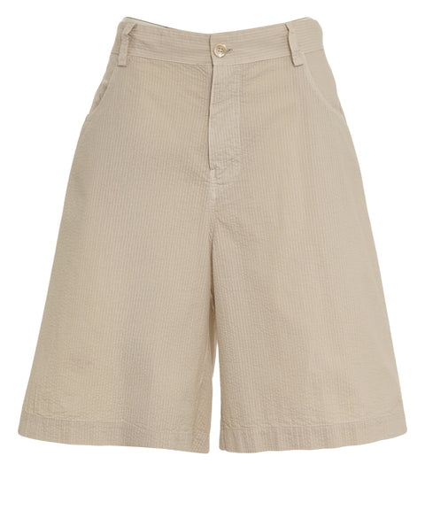 Bermuda Hose aus Seersucker