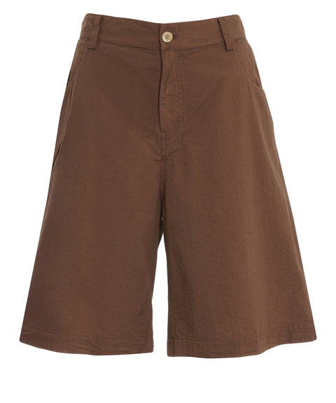 Bermuda Hose aus Seersucker