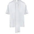 Bluse aus Baumwoll-Seidengemisch